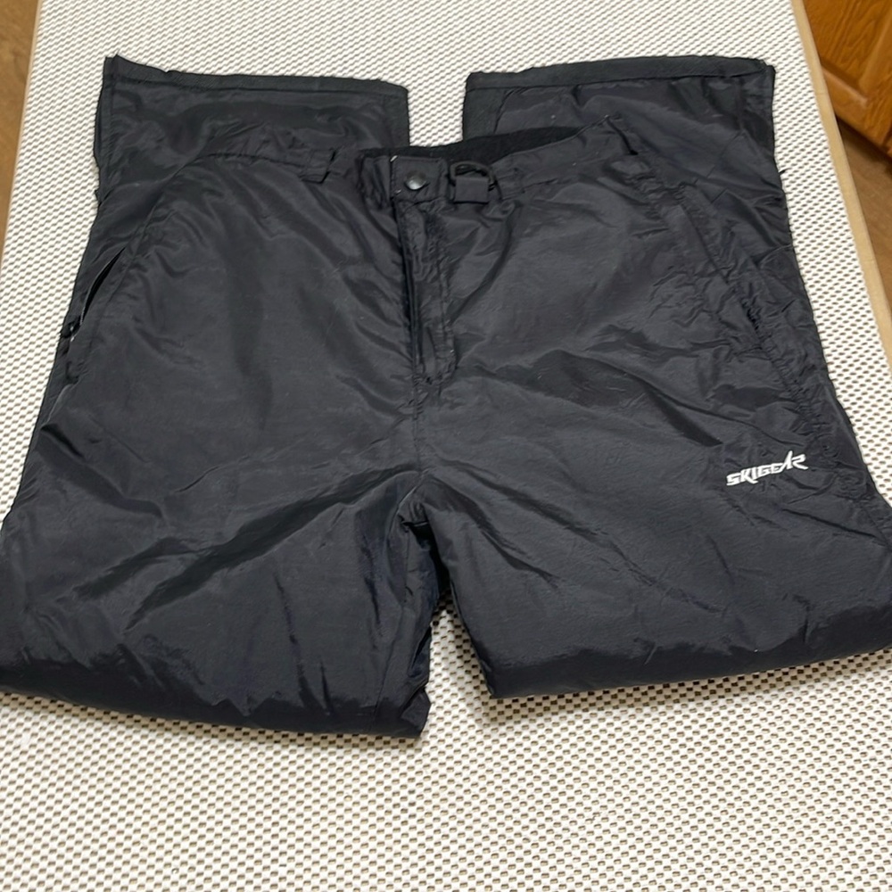 Ski Gear Black Youth Snow Pants - Sz 14/16